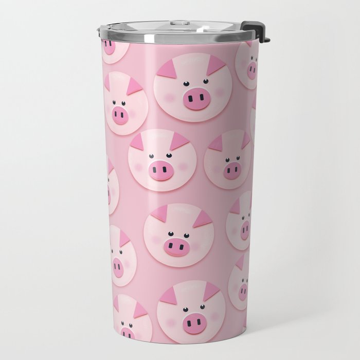 piggy pattern Travel Mug Gallery Image 2
