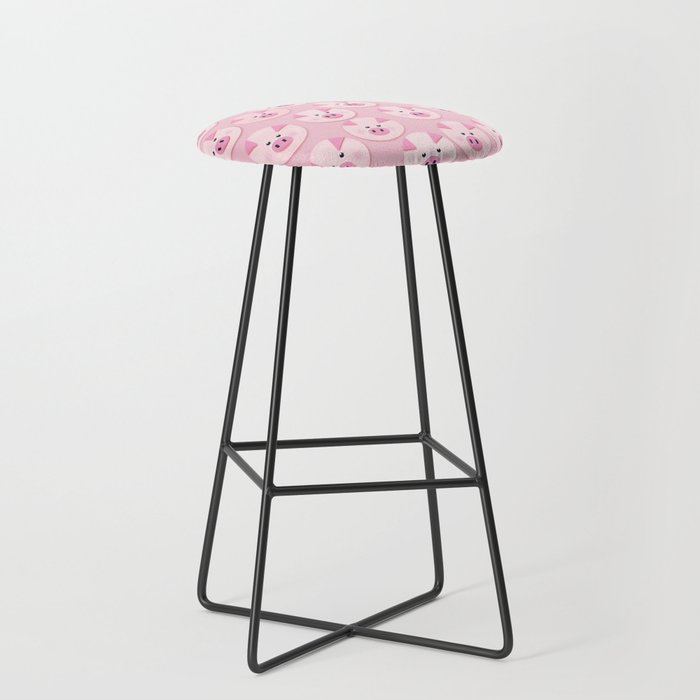 piggy pattern Stool Gallery Image 1