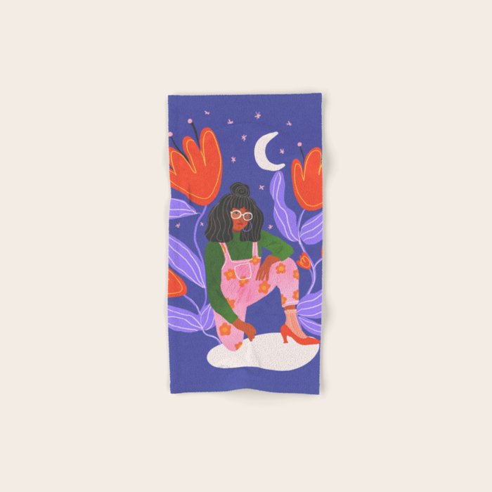 Goddess of the Moon Bath Towel Gallery Image 1
