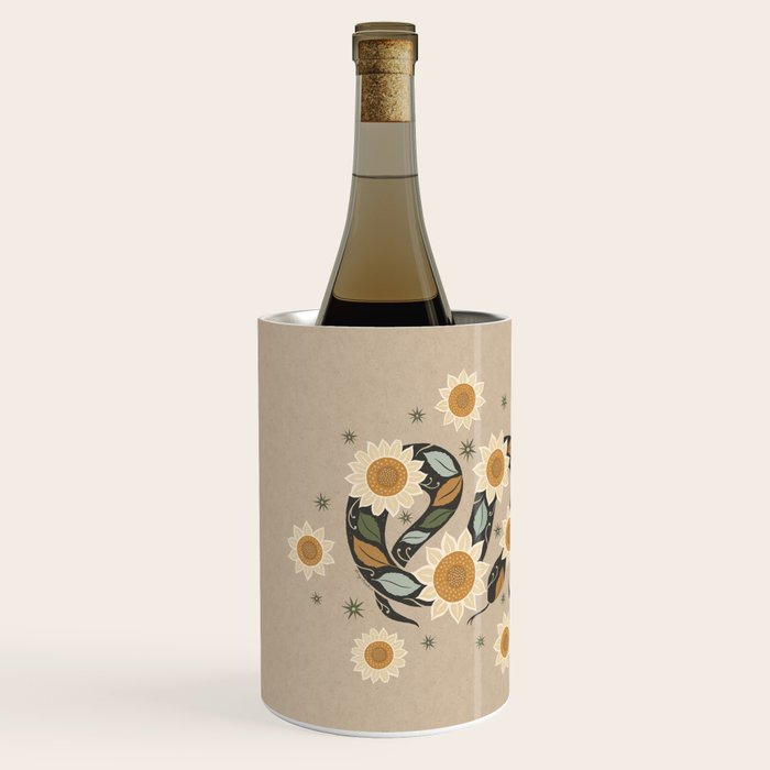 Snake and Sunflowers - Harvest Colors Wine Chiller Gallery Image 2