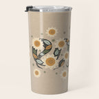 Snake and Sunflowers - Harvest Colors Travel Mug Gallery Image 3