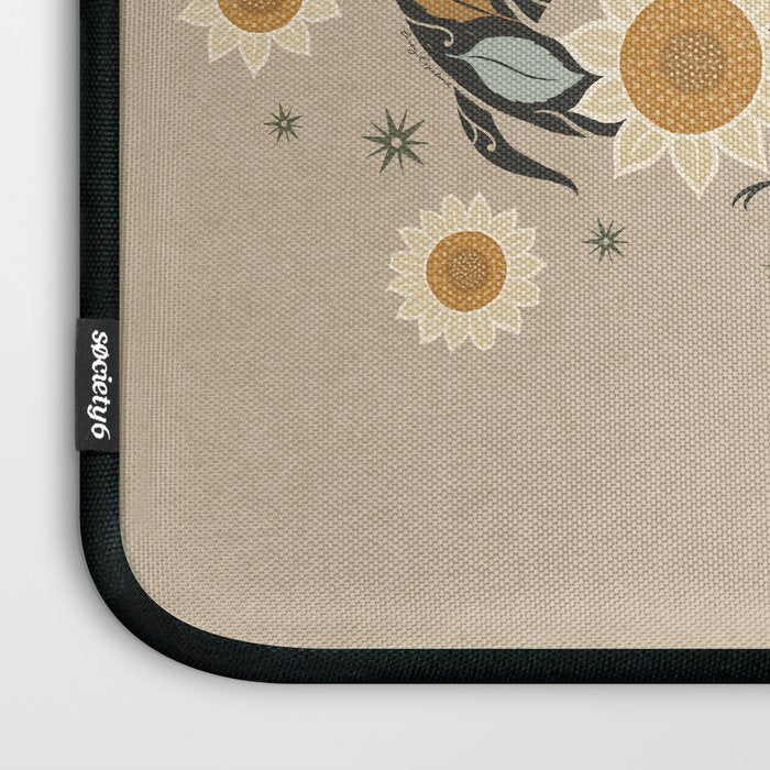 Snake and Sunflowers - Harvest Colors Laptop Sleeve Gallery Image 3