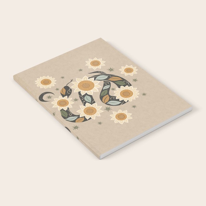Snake and Sunflowers - Harvest Colors Notebook Gallery Image 1