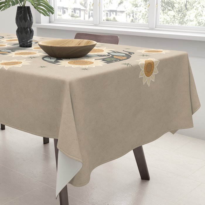 Snake and Sunflowers - Harvest Colors Tablecloth Gallery Image 3