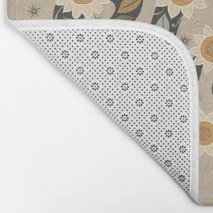 Snake and Sunflowers - Harvest Colors Bath Mat Gallery Image 2