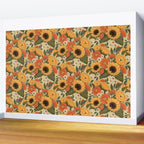 Sunflowers - Tranquill Green Wall Mural Gallery Image 2