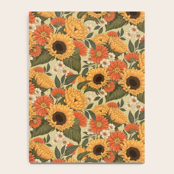 Sunflowers - Tranquill Green Notebook Gallery Image 4