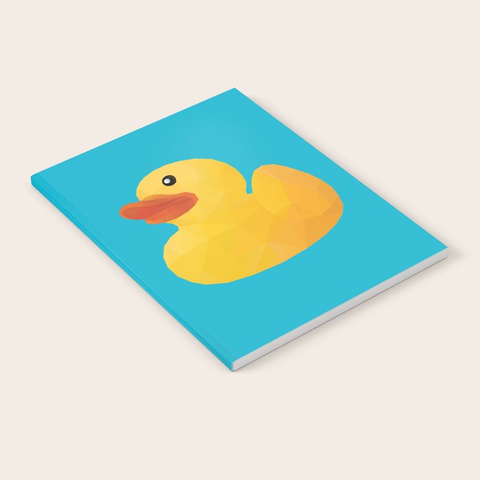 Rubber Duck polygon art Notebook Gallery Image 1