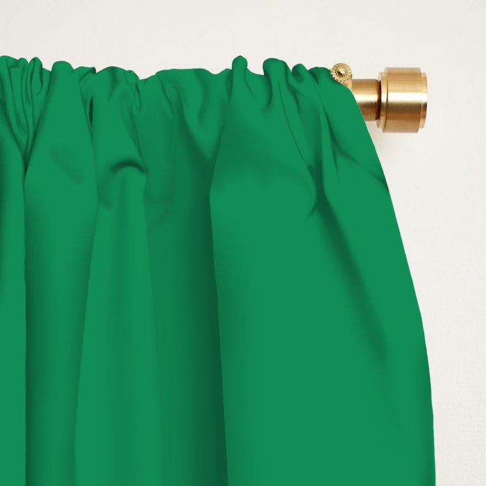 Big Daisy Retro Minimalism in Pink and Bright Green Window Curtain Gallery Image 2