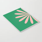 Big Daisy Retro Minimalism in Pink and Bright Green Notebook Gallery Image 3