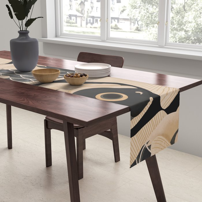 Japanese Koi Fish Pattern Table Runner Gallery Image 2