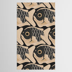Japanese Koi Fish Pattern Tablecloth Gallery Image 2