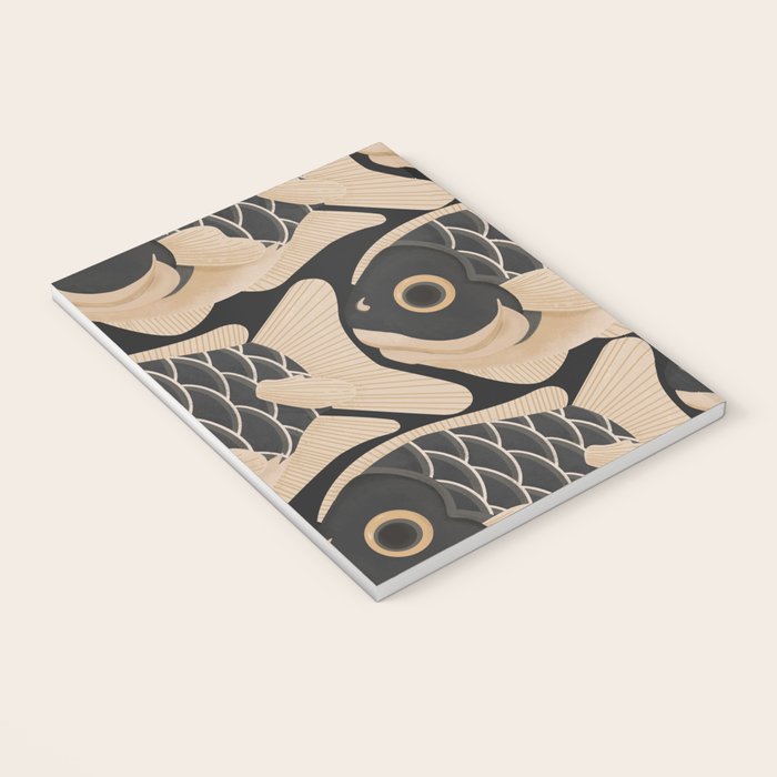 Japanese Koi Fish Pattern Notebook Gallery Image 3