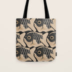Japanese Koi Fish Pattern Tote Bag Gallery Image 1