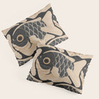 Japanese Koi Fish Pattern Pillow Sham Gallery Image 3