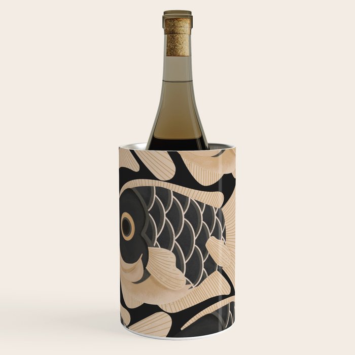 Japanese Koi Fish Pattern Wine Chiller Gallery Image 1