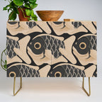 Japanese Koi Fish Pattern Credenza Gallery Image 1