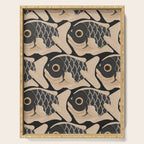 Japanese Koi Fish Pattern Serving Tray Gallery Image 1
