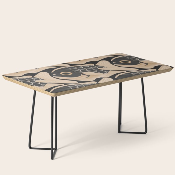Japanese Koi Fish Pattern Coffee Table Gallery Image 1