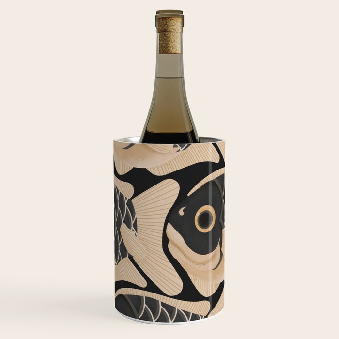 Japanese Koi Fish Pattern Wine Chiller Gallery Image 3