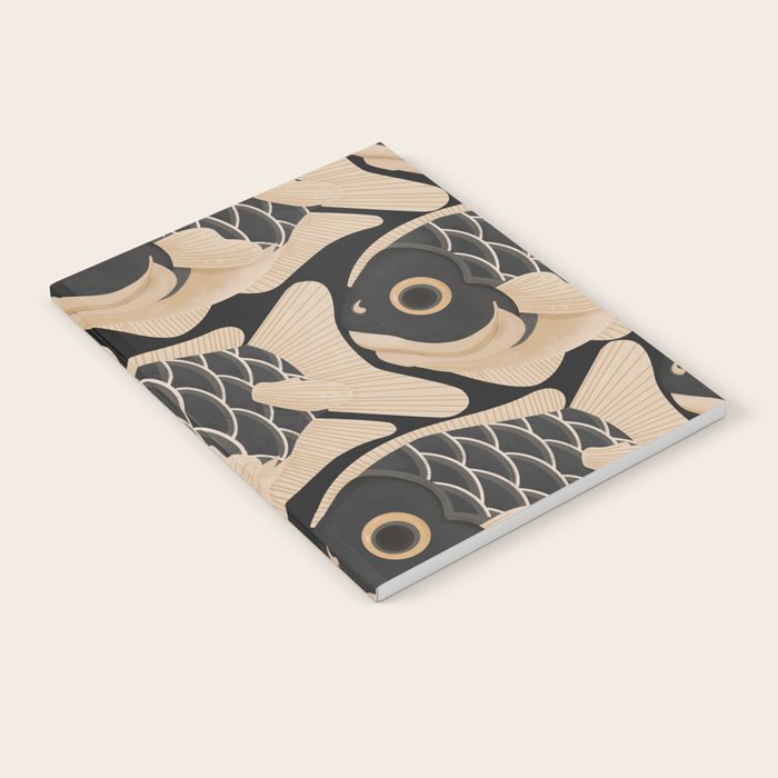 Japanese Koi Fish Pattern Notebook Gallery Image 1