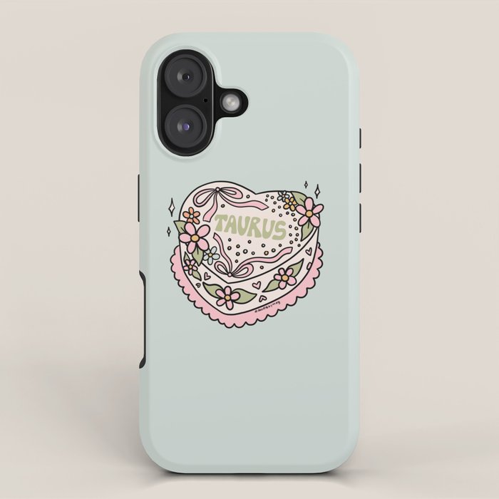 Taurus Heart Cake iPhone Case Gallery Image 1