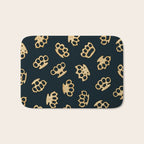Brass Knuckles With Good Thoughts Bath Mat Gallery Image 1