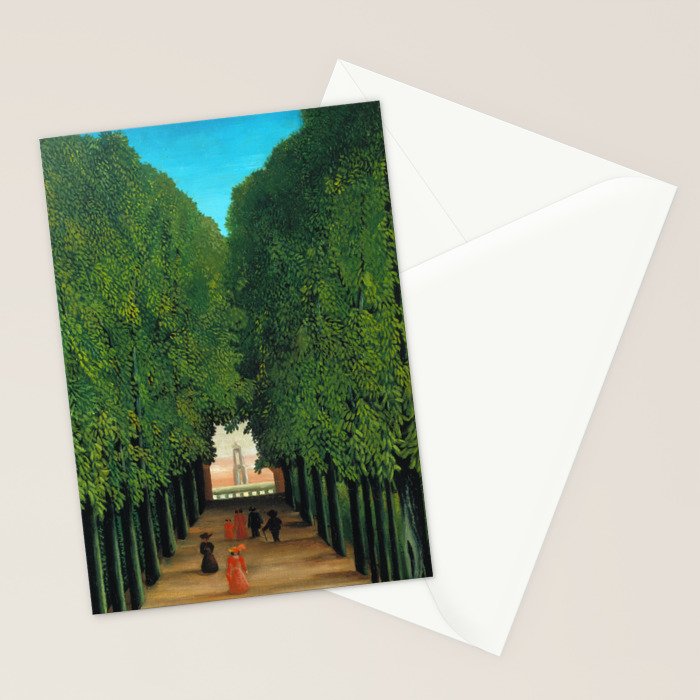 Henri Rousseau - The Avenue in the Park at Saint Cloud  Stationery Card Gallery Image 2