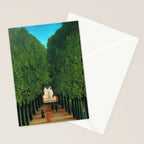 Henri Rousseau - The Avenue in the Park at Saint Cloud  Stationery Card Gallery Image 2