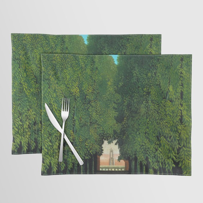 Henri Rousseau - The Avenue in the Park at Saint Cloud  Placemat Gallery Image 1