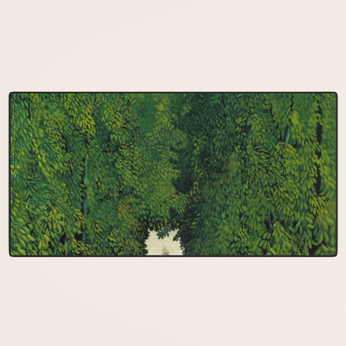 Henri Rousseau - The Avenue in the Park at Saint Cloud  Desk Mat Gallery Image 3