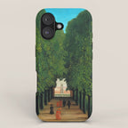 Henri Rousseau - The Avenue in the Park at Saint Cloud  iPhone Case Gallery Image 1