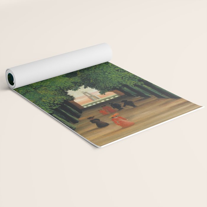 Henri Rousseau - The Avenue in the Park at Saint Cloud  Yoga Mat Gallery Image 2