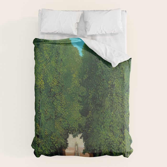 Henri Rousseau - The Avenue in the Park at Saint Cloud  Duvet Cover Gallery Image 1
