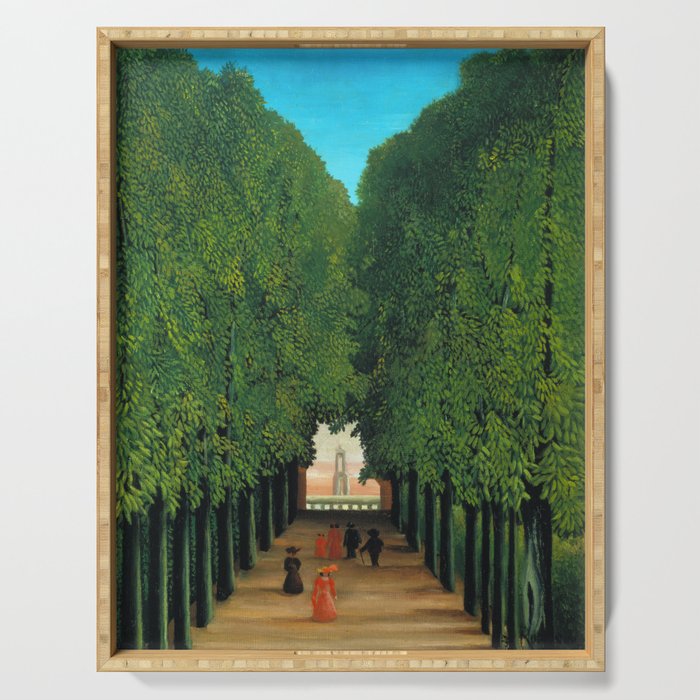 Henri Rousseau - The Avenue in the Park at Saint Cloud  Serving Tray Gallery Image 1