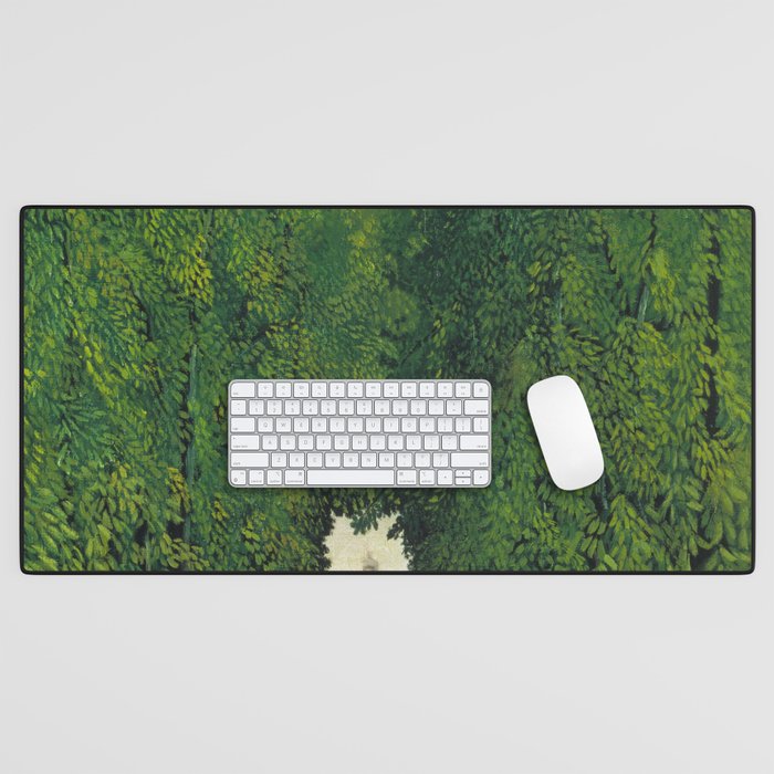 Henri Rousseau - The Avenue in the Park at Saint Cloud  Desk Mat Gallery Image 1
