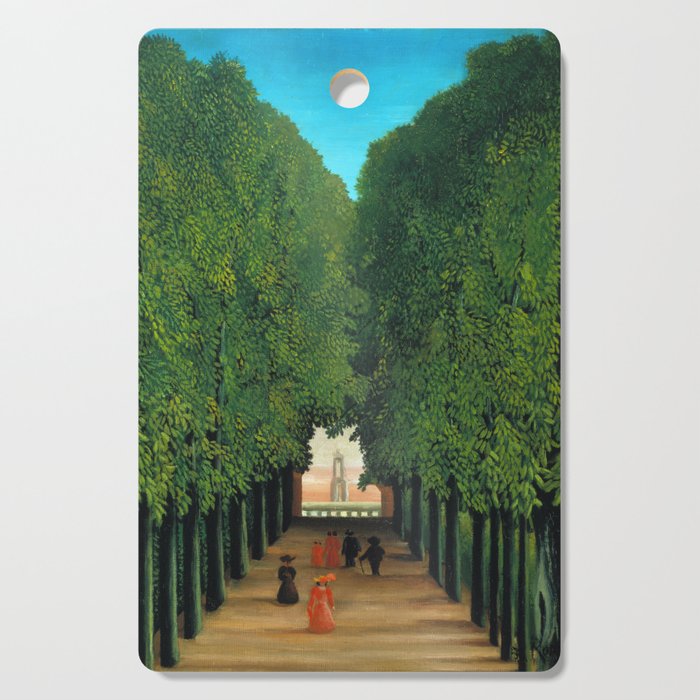 Henri Rousseau - The Avenue in the Park at Saint Cloud  Cutting Board Gallery Image 1