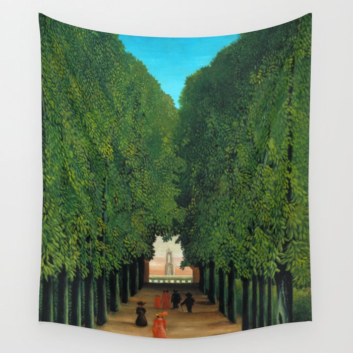 Henri Rousseau - The Avenue in the Park at Saint Cloud  Wall Tapestry Gallery Image 1