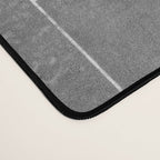 Grey tennis court at sunrise | black and white drone aerial photography art | sports field print Desk Mat Gallery Image 4