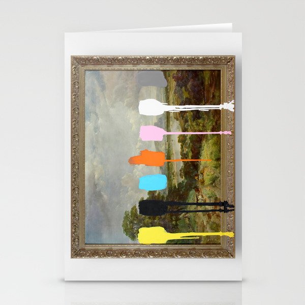 Thrift Store Landscape with a Color Test Stationery Card Gallery Image 1