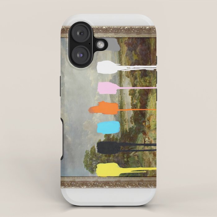 Thrift Store Landscape with a Color Test iPhone Case Gallery Image 1