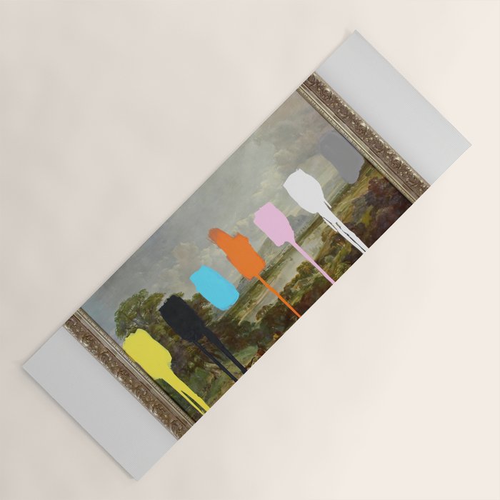 Thrift Store Landscape with a Color Test Yoga Mat Gallery Image 1