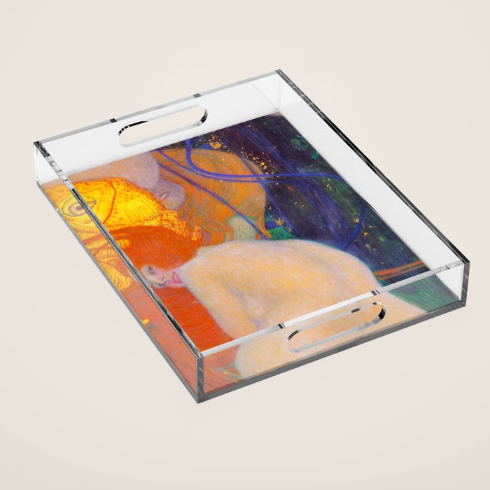 Gustav Klimt "Goldfische" (1) Acrylic Tray Gallery Image 1
