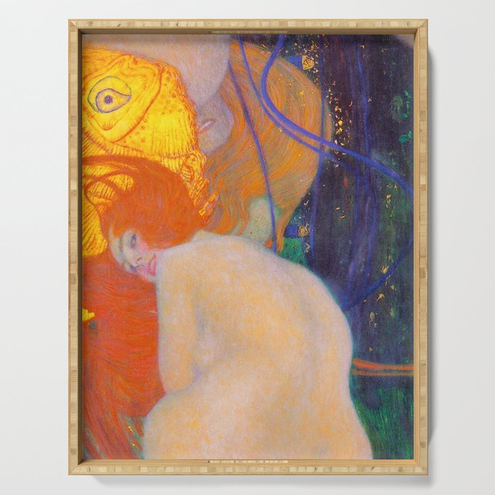 Gustav Klimt "Goldfische" (1) Serving Tray Gallery Image 1