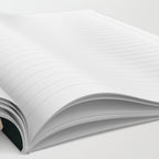 Minimalist Black & White Leaves 1 Notebook Gallery Image 2
