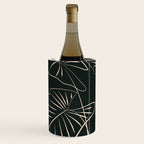 Minimalist Black & White Leaves 1 Wine Chiller Gallery Image 1