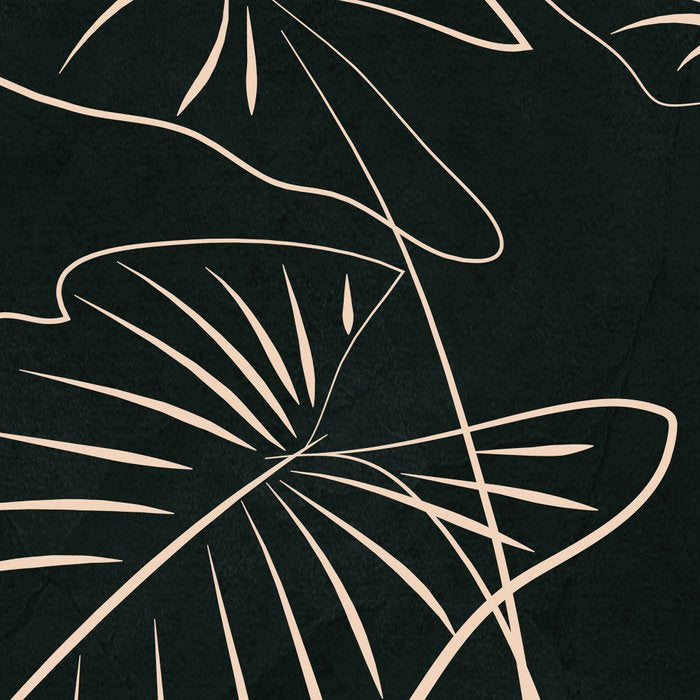 Minimalist Black & White Leaves 1 Coffee Mug Gallery Image 2