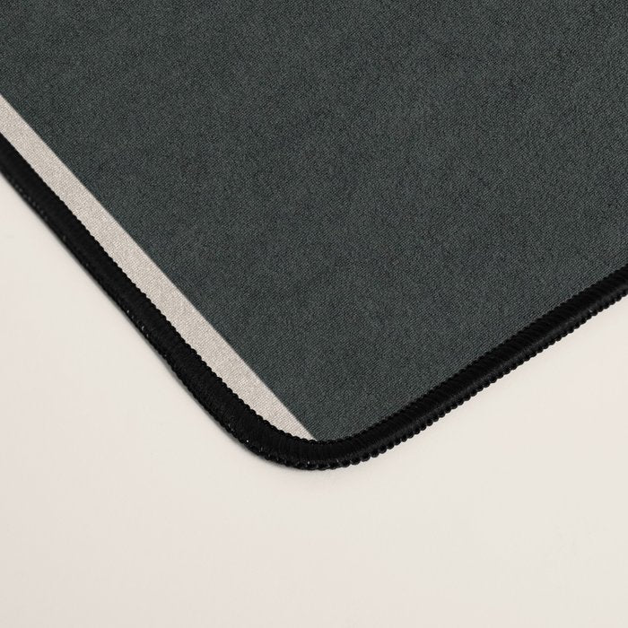Minimalist Black & White Leaves 1 Desk Mat Gallery Image 4