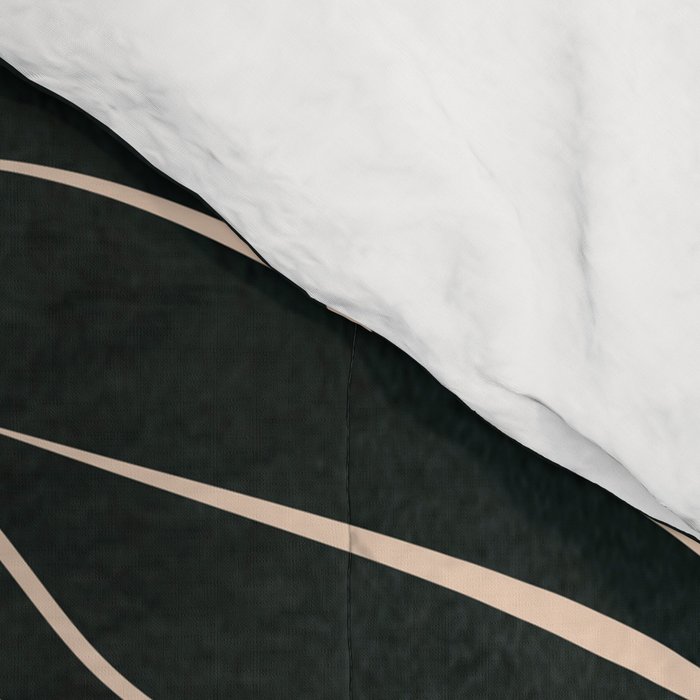 Minimalist Black & White Leaves 1 Comforter Gallery Image 4