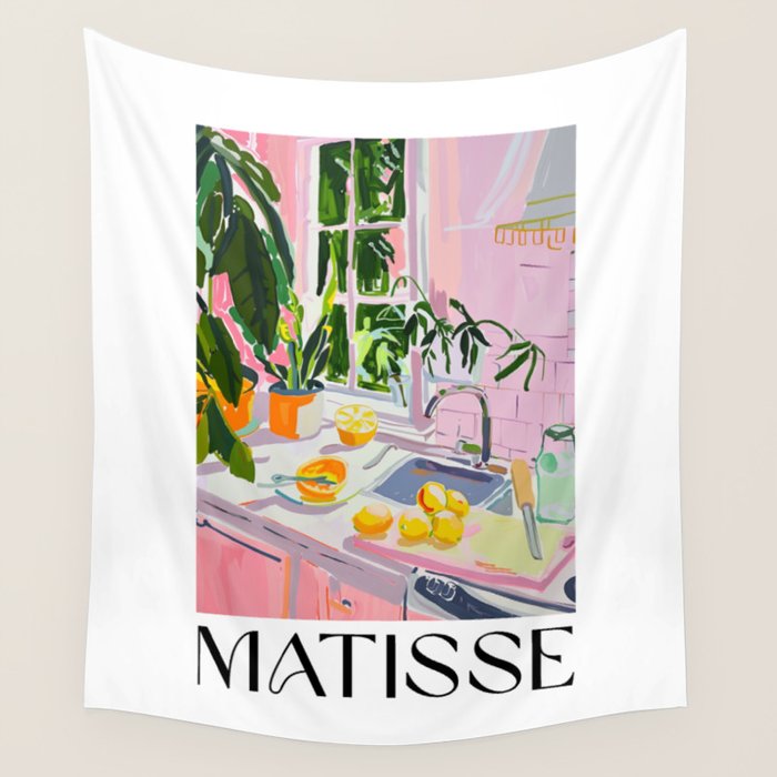 Sunny Kitchen - Matisse Inspired Wall Tapestry Gallery Image 1
